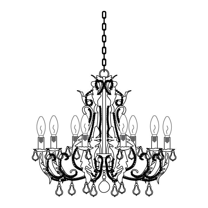 Candle Holder Crown Chandelier