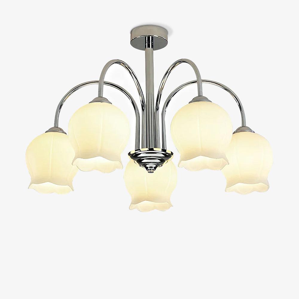 Floral Glass Candelabrum Chandelier