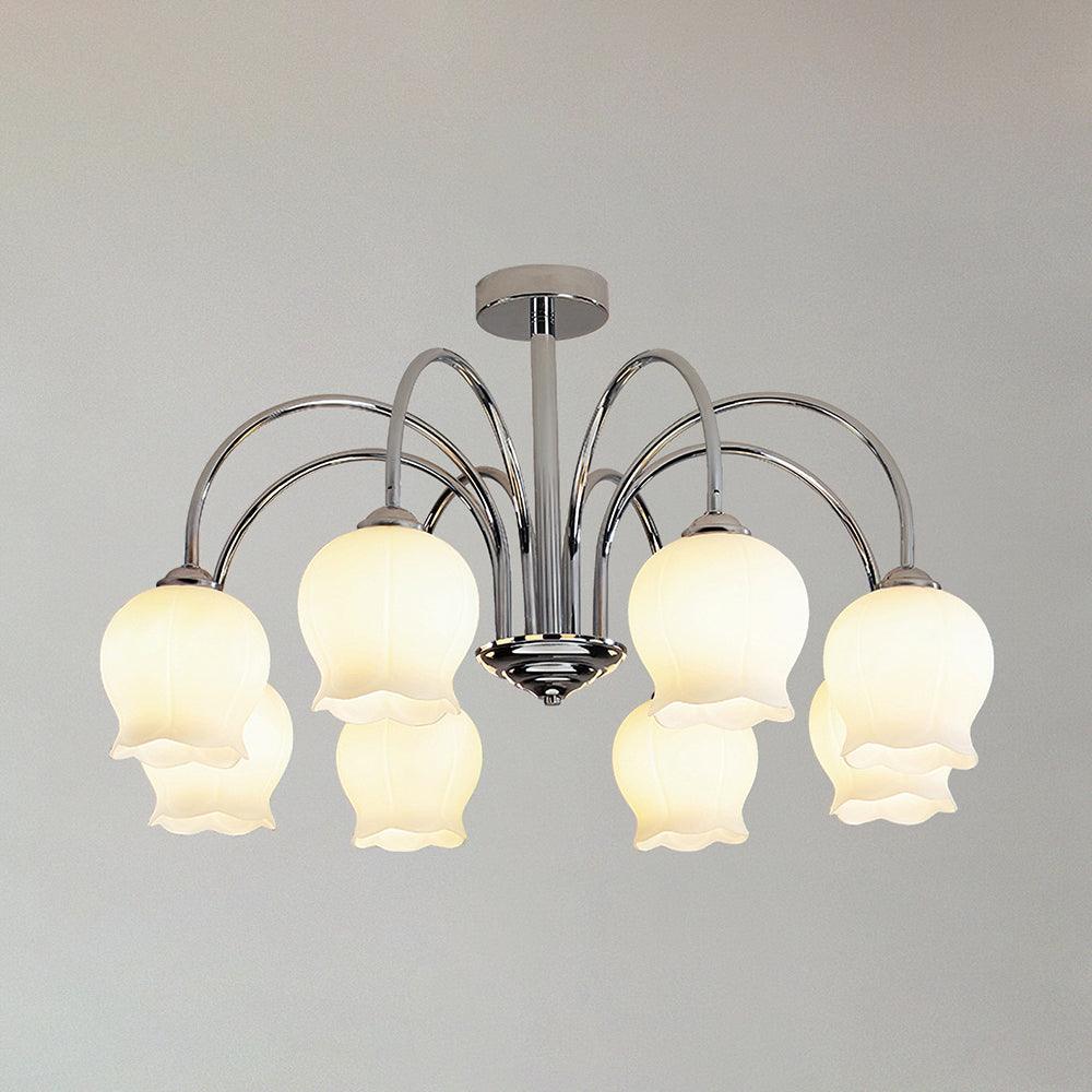 Floral Glass Candelabrum Chandelier