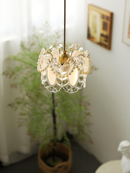 Floral Glass Houselight Pendant Lamp