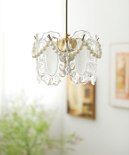 Floral Glass Houselight Pendant Lamp