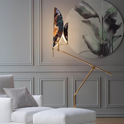 Floral Nocturne Torchiere Lamp Floor Lamp