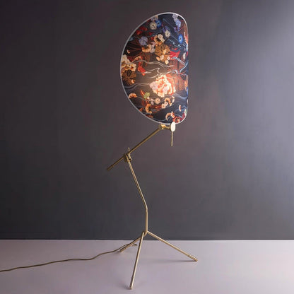 Floral Nocturne Torchiere Lamp Floor Lamp