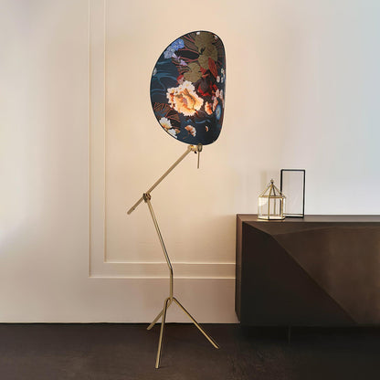 Floral Nocturne Torchiere Lamp Floor Lamp