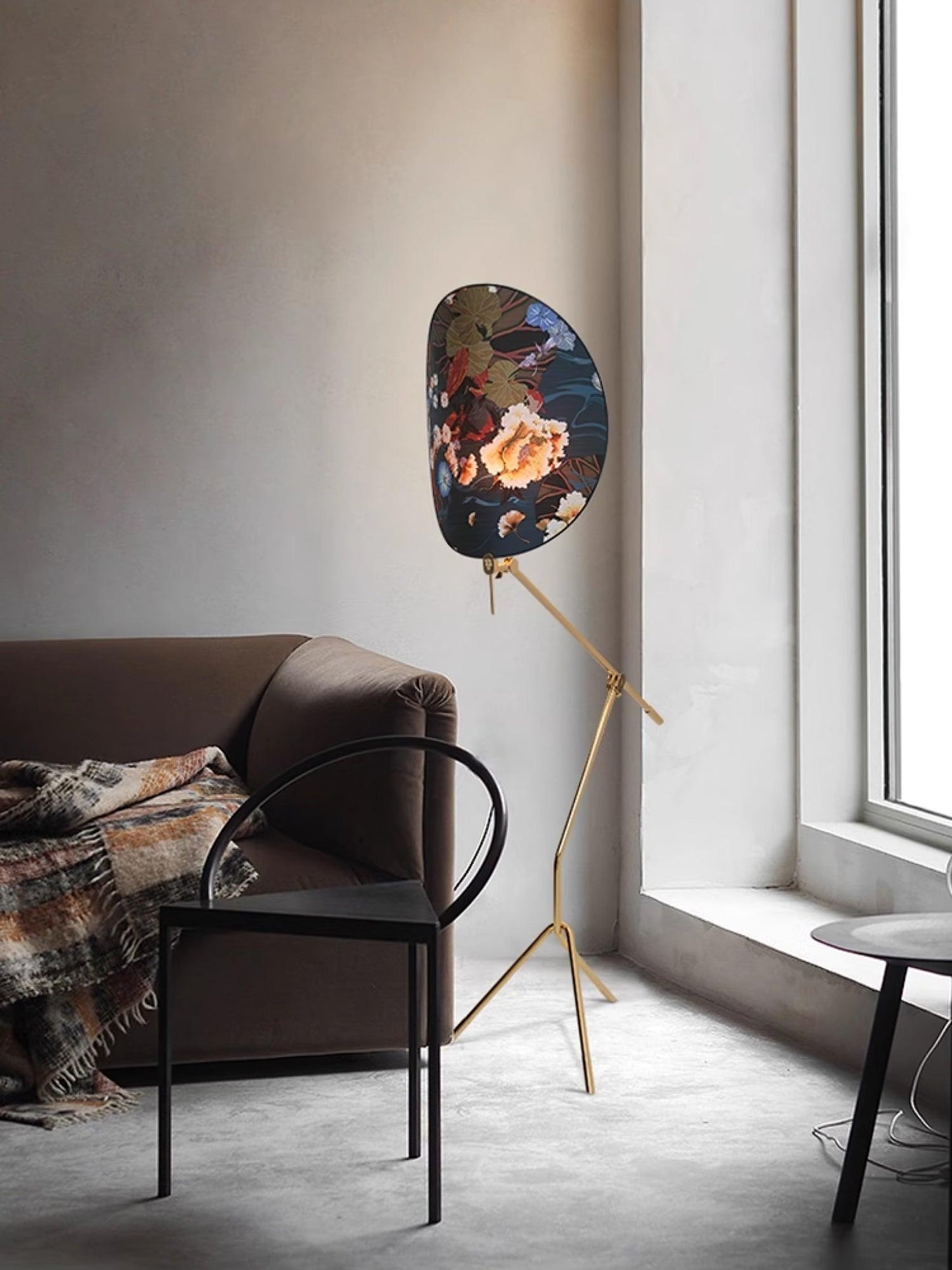 Floral Nocturne Torchiere Lamp Floor Lamp