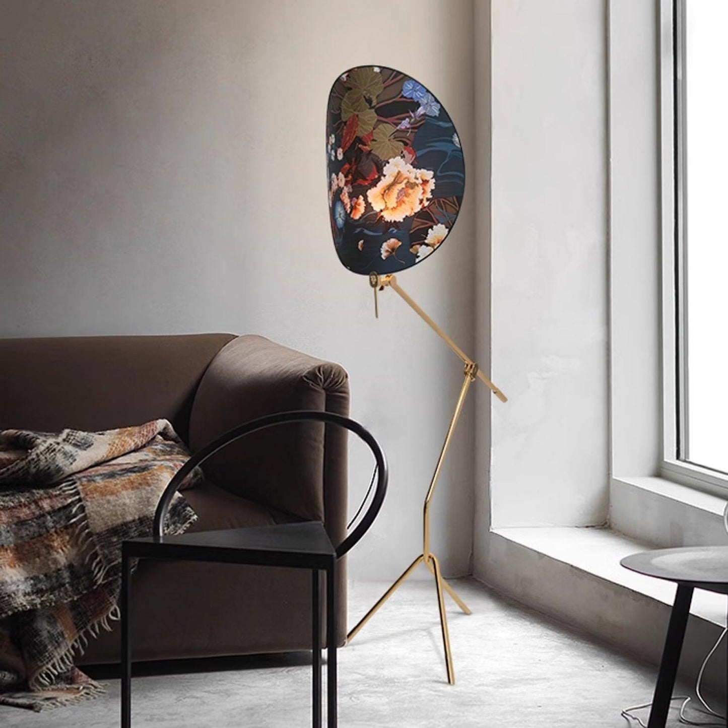 Floral Nocturne Torchiere Lamp Floor Lamp