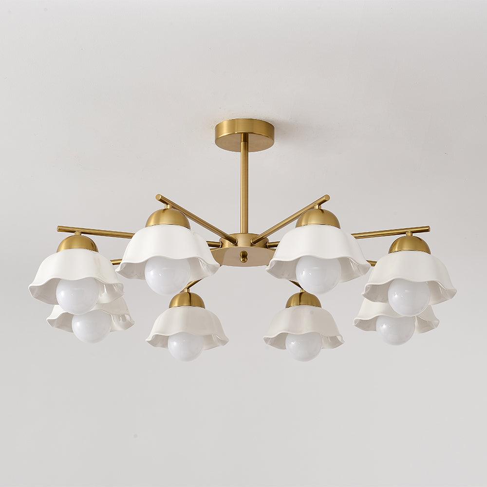 Flower Shade Candelabrum Chandelier