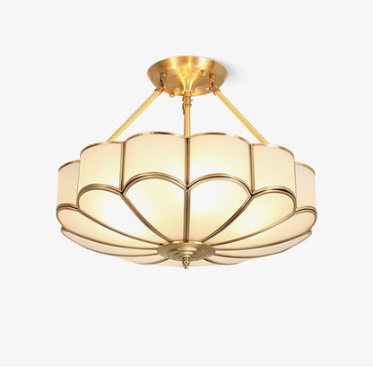 Flower Shape Glass Flush mount light Ceiling Light