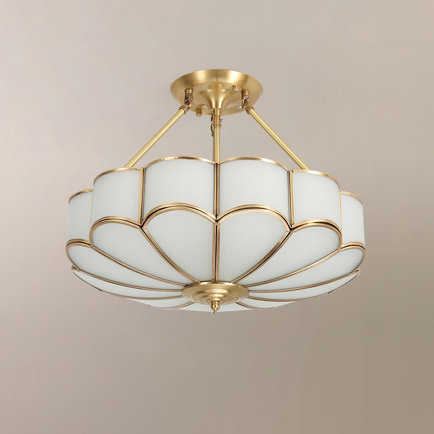 Flower Shape Glass Flush mount light Ceiling Light