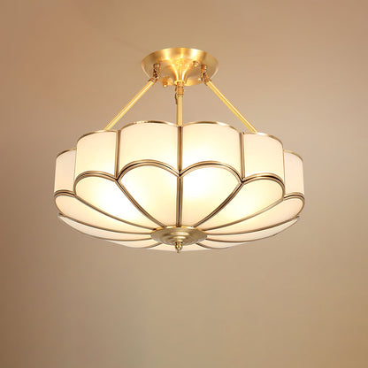 Flower Shape Glass Flush mount light Ceiling Light