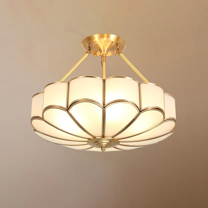 Flower Shape Glass Flush mount light Ceiling Light