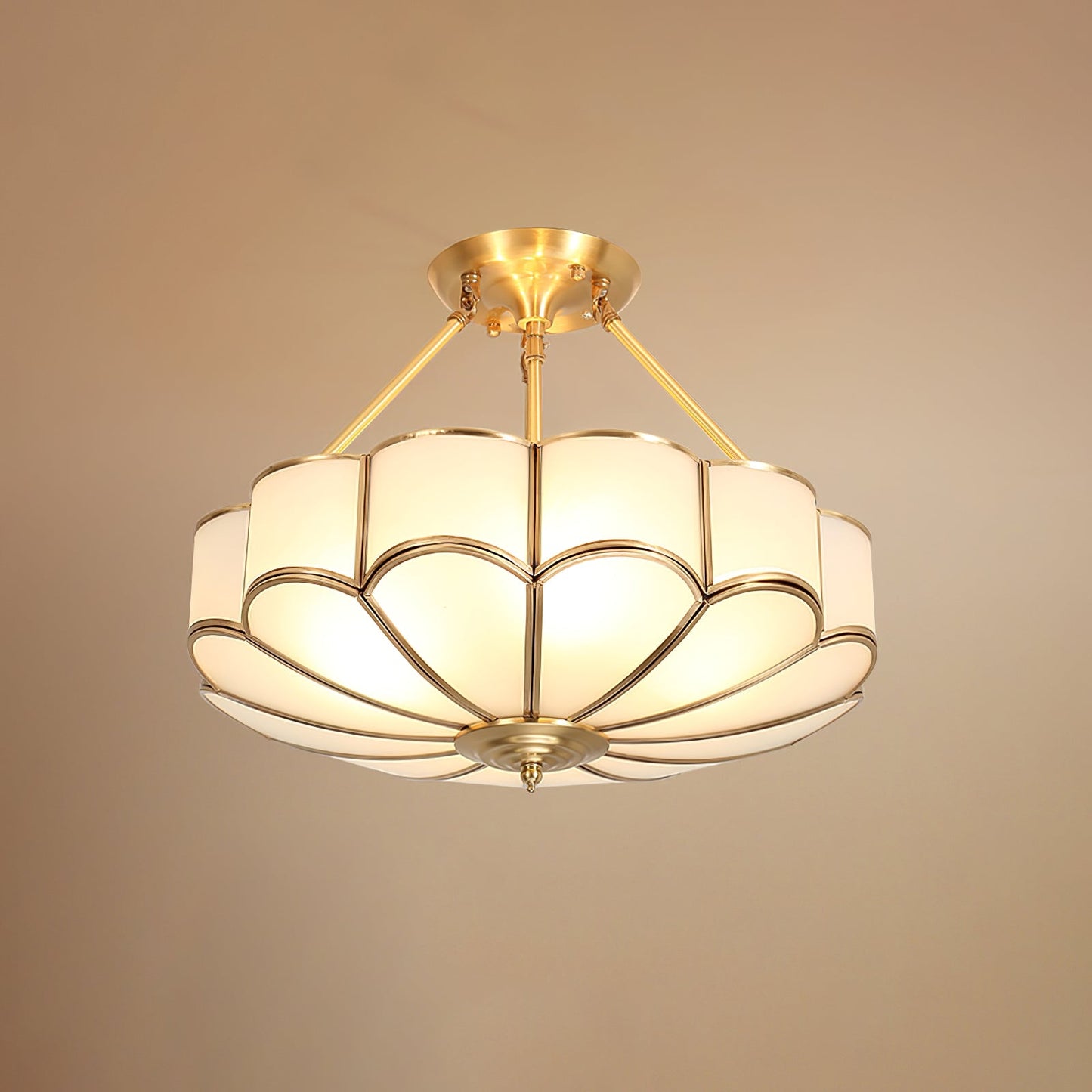 Flower Shape Glass Flush mount light Ceiling Light