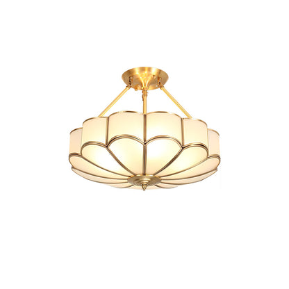 Flower Shape Glass Flush mount light Ceiling Light