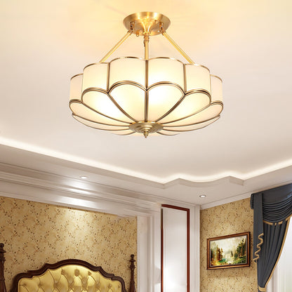 Flower Shape Glass Flush mount light Ceiling Light