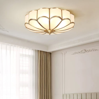 Flower Shape Glass Recessed Overhead light Ceiling Light