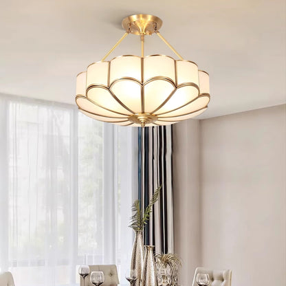 Flower Shape Glass Flush mount light Ceiling Light