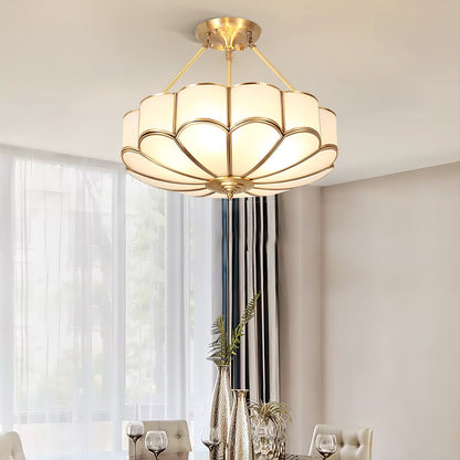 Flower Shape Glass Flush mount light Ceiling Light