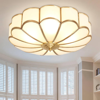 Flower Shape Glass Recessed Overhead light Ceiling Light