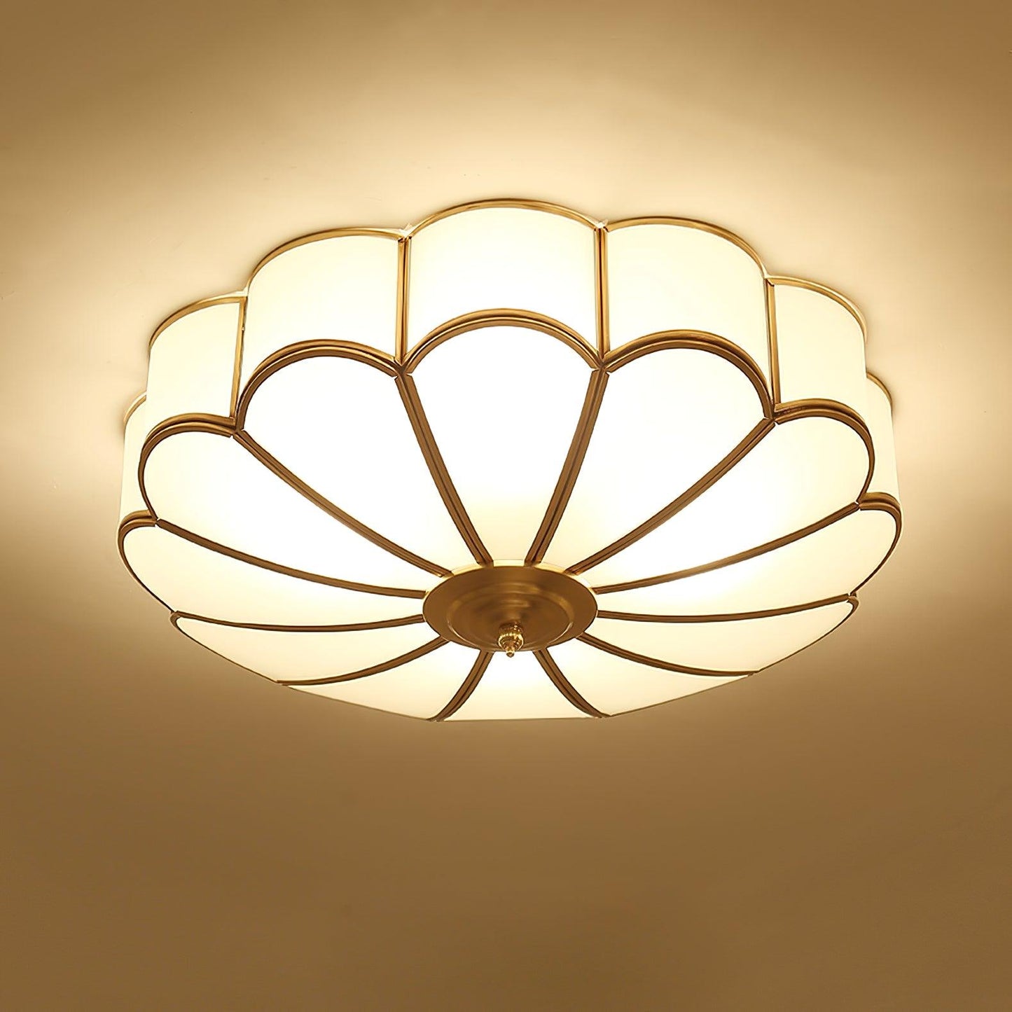 Flower Shape Glass Recessed Overhead light Ceiling Light