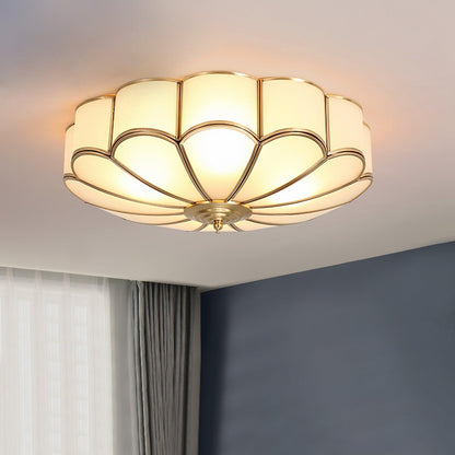 Flower Shape Glass Recessed Overhead light Ceiling Light