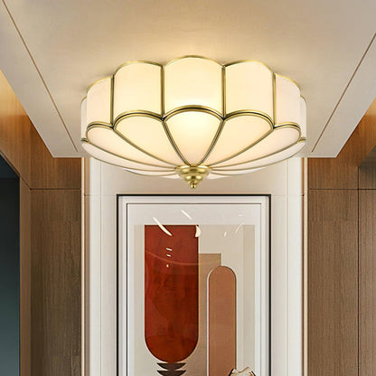 Flower Shape Glass Recessed Overhead light Ceiling Light