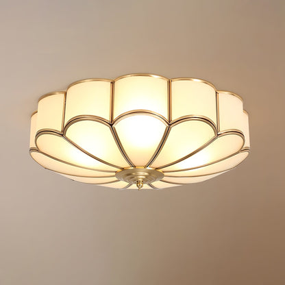 Flower Shape Glass Recessed Overhead light Ceiling Light