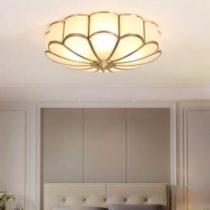 Flower Shape Glass Recessed Overhead light Ceiling Light