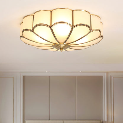 Flower Shape Glass Recessed Overhead light Ceiling Light