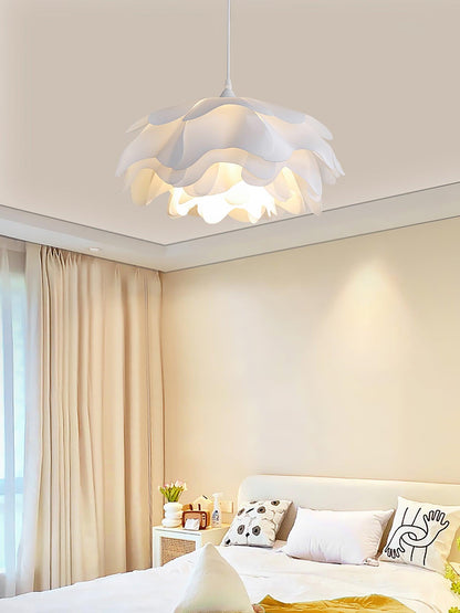 Flower Shaped White Drop light Pendant Lamp