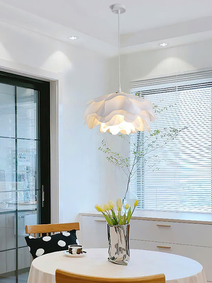 Flower Shaped White Drop light Pendant Lamp