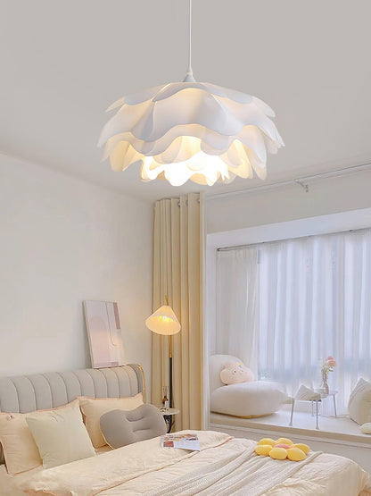 Flower Shaped White Drop light Pendant Lamp