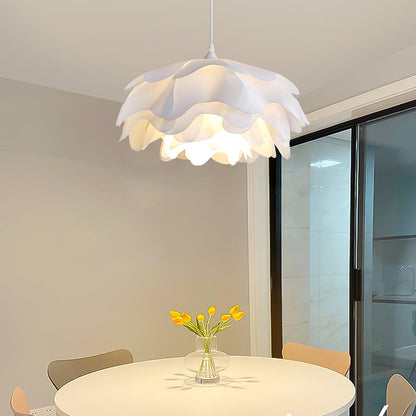 Flower Shaped White Drop light Pendant Lamp