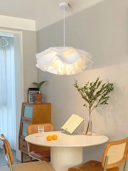 Flower Shaped White Drop light Pendant Lamp