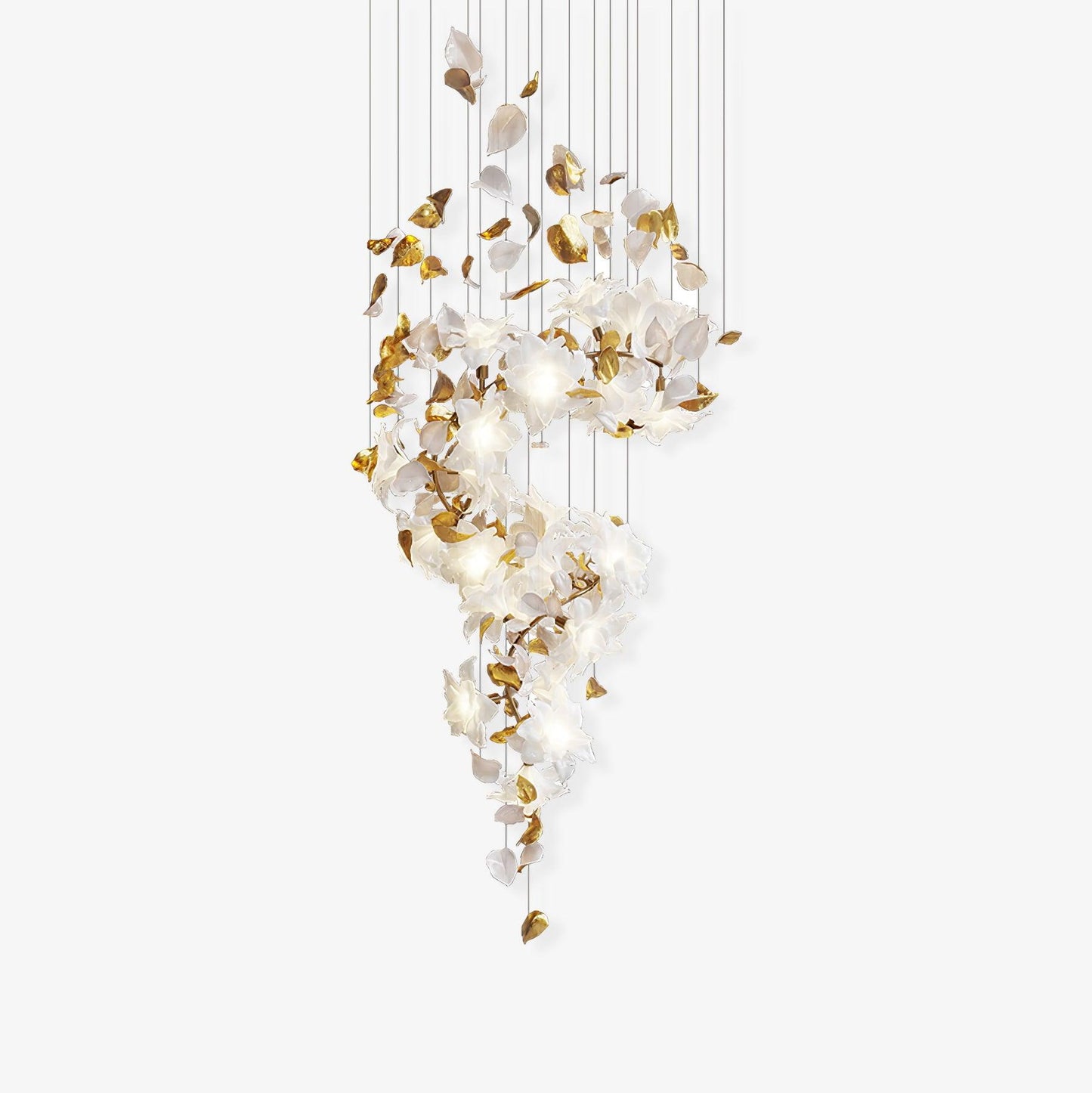 Flying Flowers Fluttering Candelabrum Chandelier