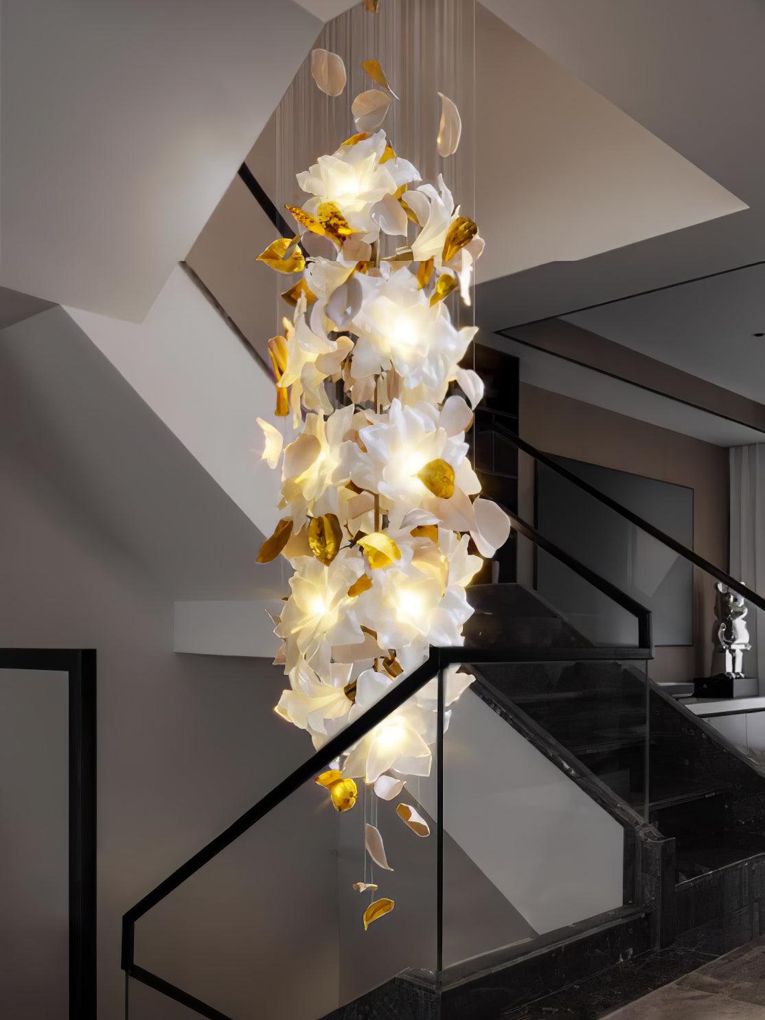 Flying Flowers Fluttering Candelabrum Chandelier