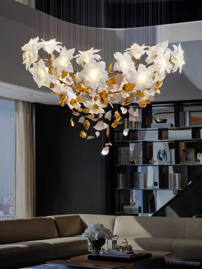 Flying Flowers Fluttering Candelabrum Chandelier