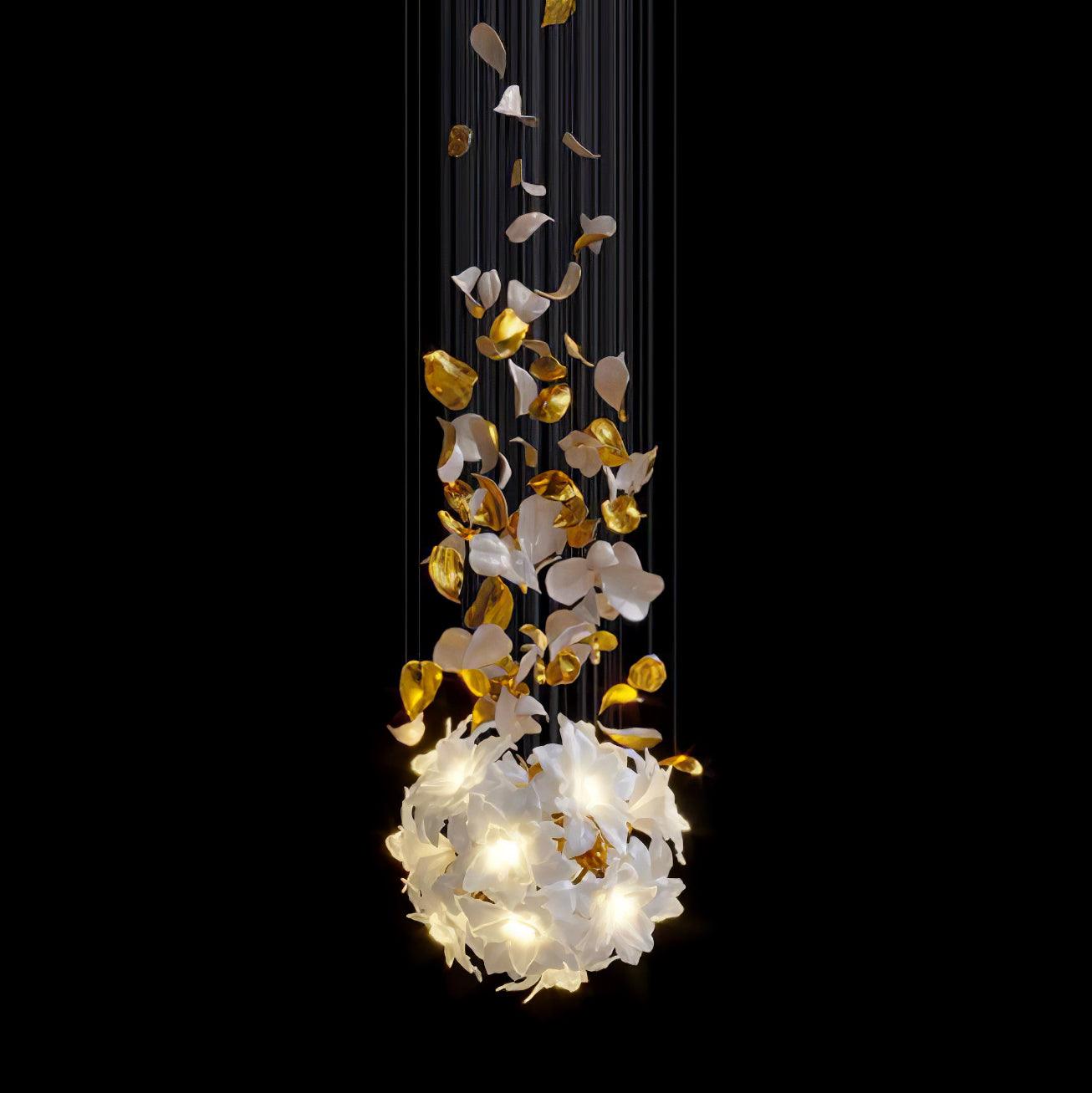 Flying Flowers Fluttering Candelabrum Chandelier