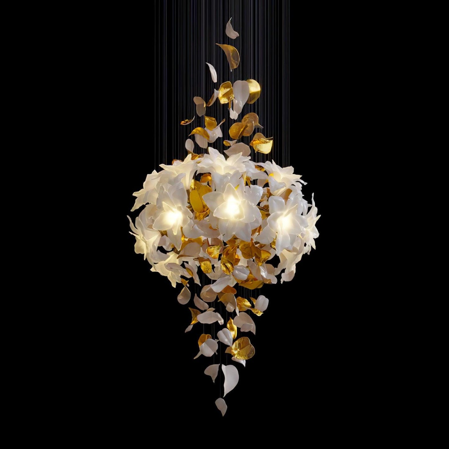 Flying Flowers Fluttering Candelabrum Chandelier