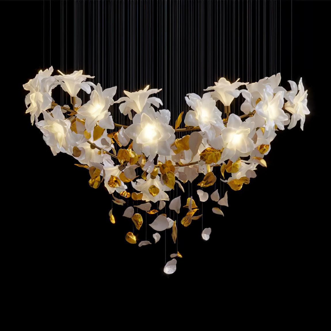 Flying Flowers Fluttering Candelabrum Chandelier