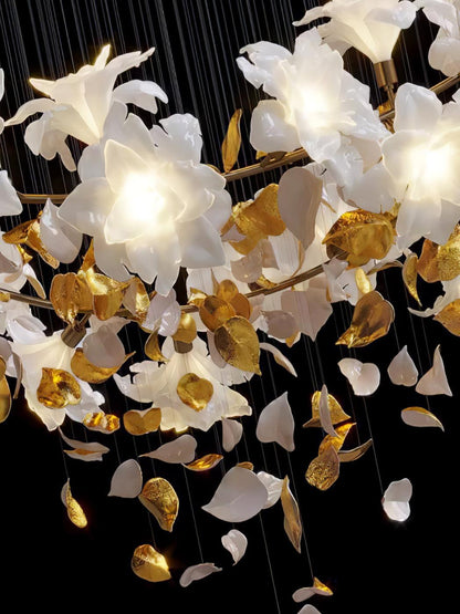 Flying Flowers Fluttering Candelabrum Chandelier