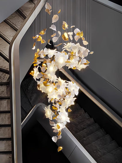 Flying Flowers Fluttering Candelabrum Chandelier