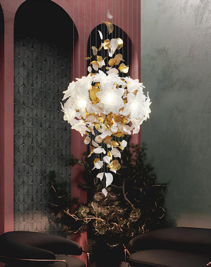 Flying Flowers Fluttering Candelabrum Chandelier