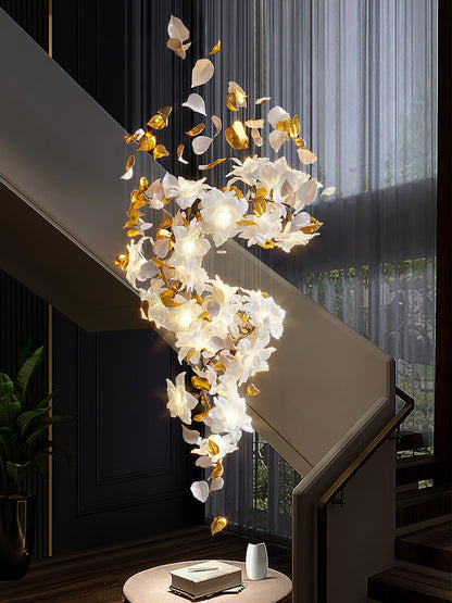 Flying Flowers Fluttering Candelabrum Chandelier