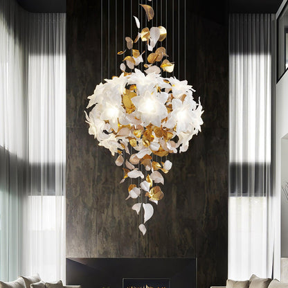 Flying Flowers Fluttering Candelabrum Chandelier