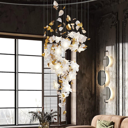 Flying Flowers Fluttering Candelabrum Chandelier