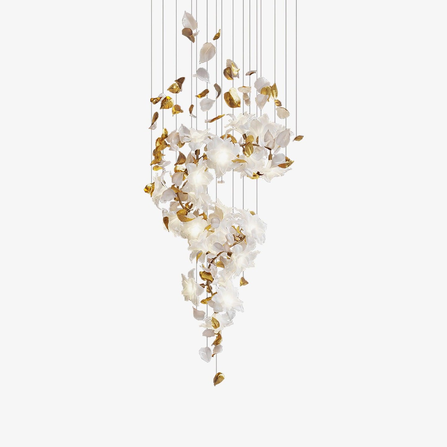 Flying Flowers Fluttering Candelabrum Chandelier