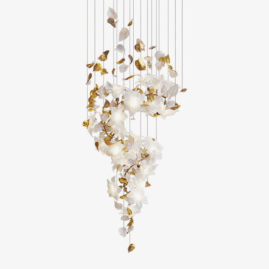 Flying Flowers Fluttering Candelabrum Chandelier