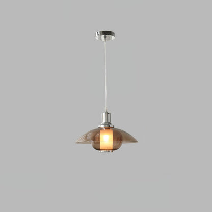 Flying Saucer Chrome Droplight Pendant Light