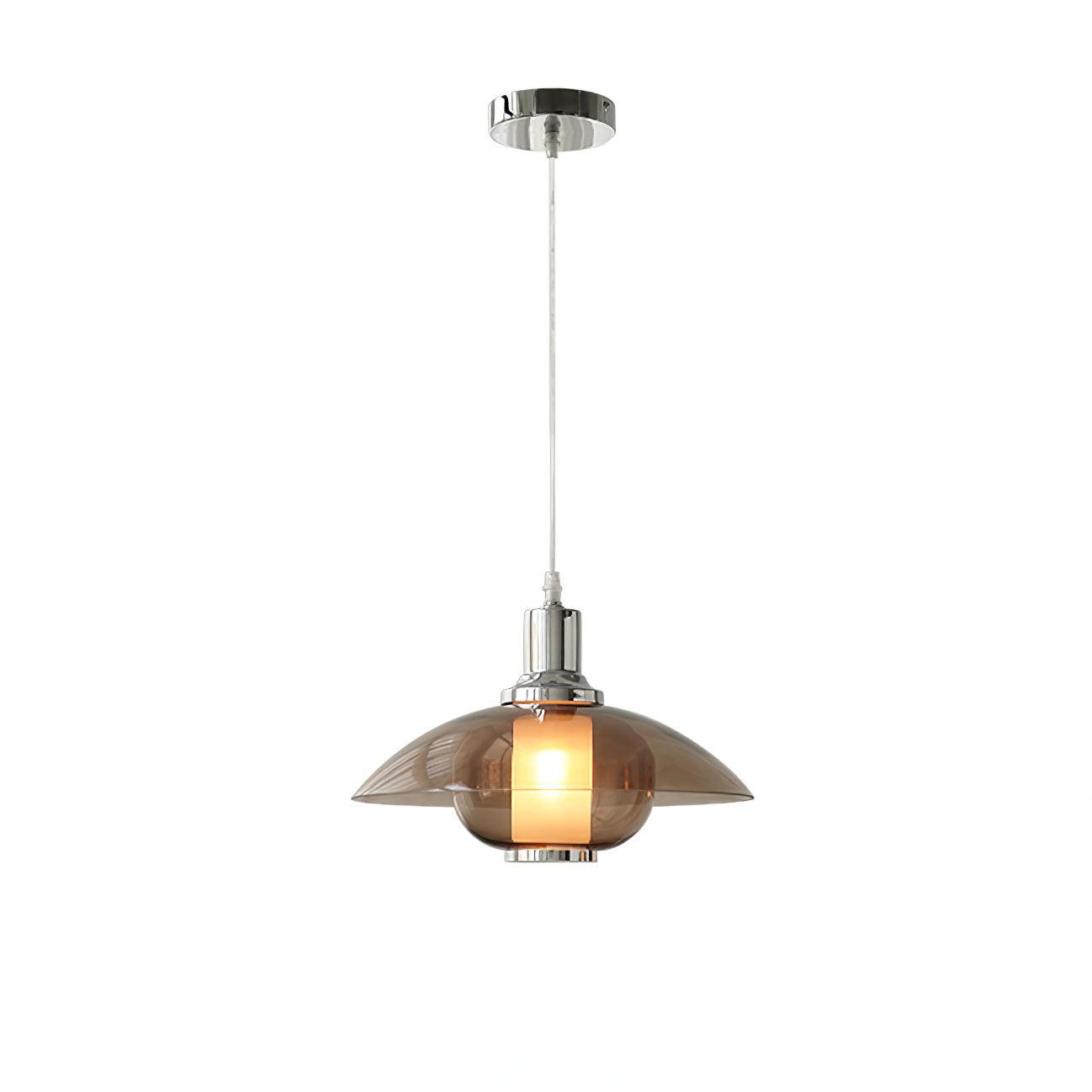 Flying Saucer Chrome Droplight Pendant Light