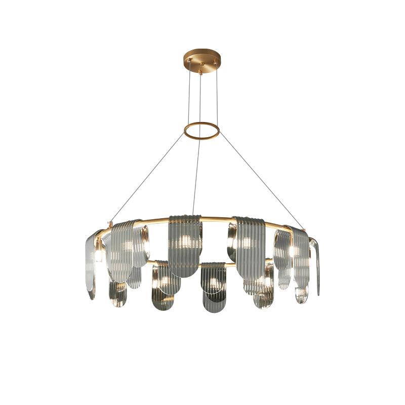 Folioles Brass Gasolier Chandelier